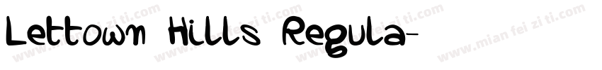 Lettown Hills Regula字体转换
